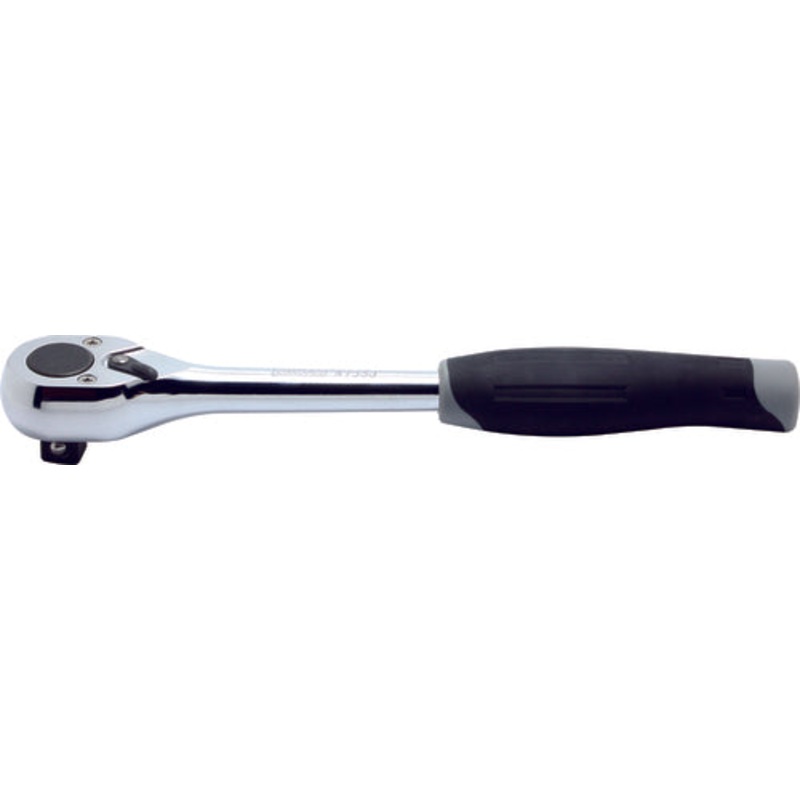 Ko-ken Tools 1/2 Sq. Dr. Ratchet Handle 24 teeth Length 250mm Push Button Plastic Handle