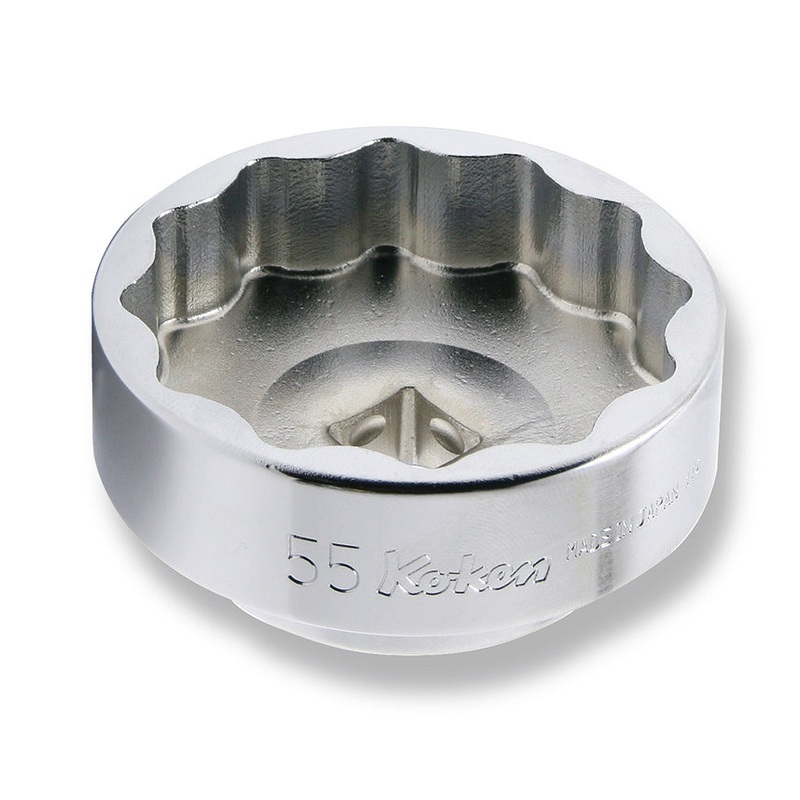 Ko-ken Tools 1/2 Sq. Dr. Socket 55mm 12 point Length 31mm For Rear Wheel Nut Motorcycle