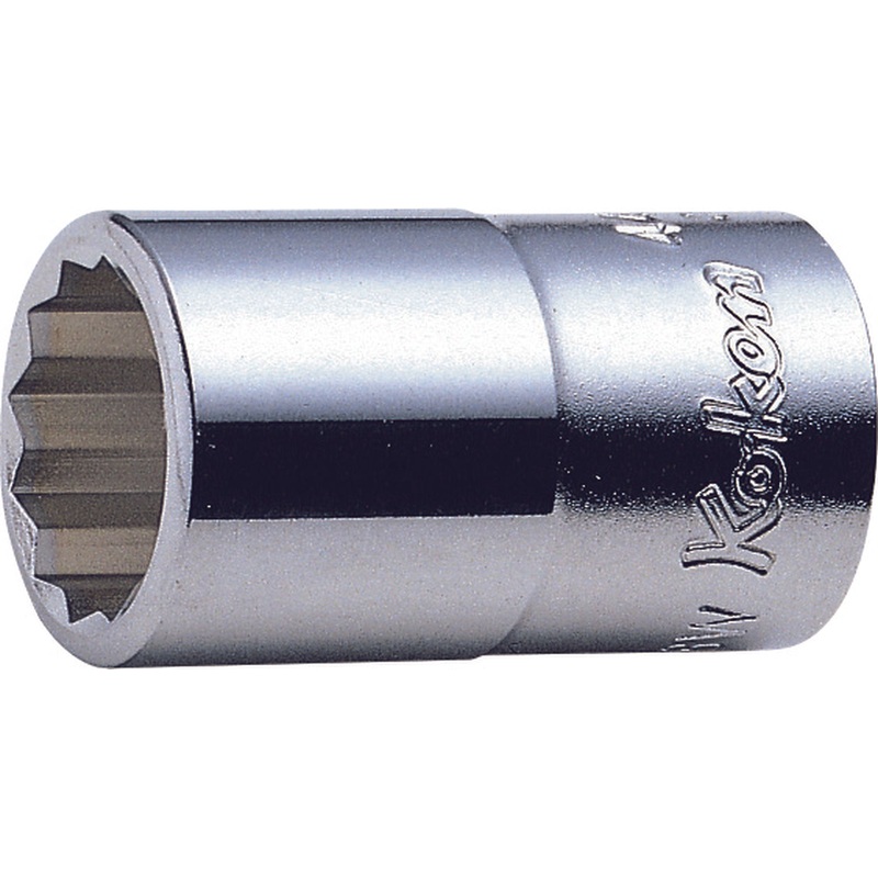 Ko-ken Tools 1/2 Sq. Dr. Socket Whitworth 7/16 12 point Length 38mm