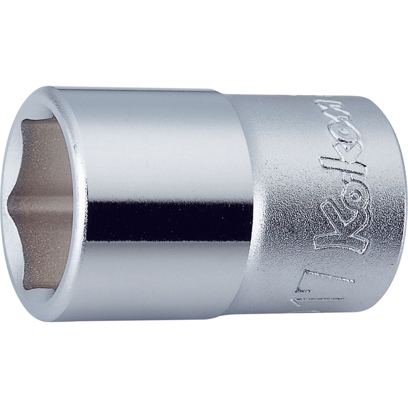 Ko-ken Tools 1/2 Sq. Dr. Chrome 6 Point Metric Socket 15mm