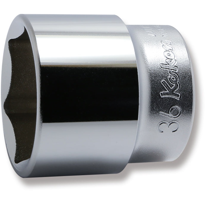 Ko-ken Tools 1/2 Sq. Dr. Chrome 6 Point Metric Socket 36mm
