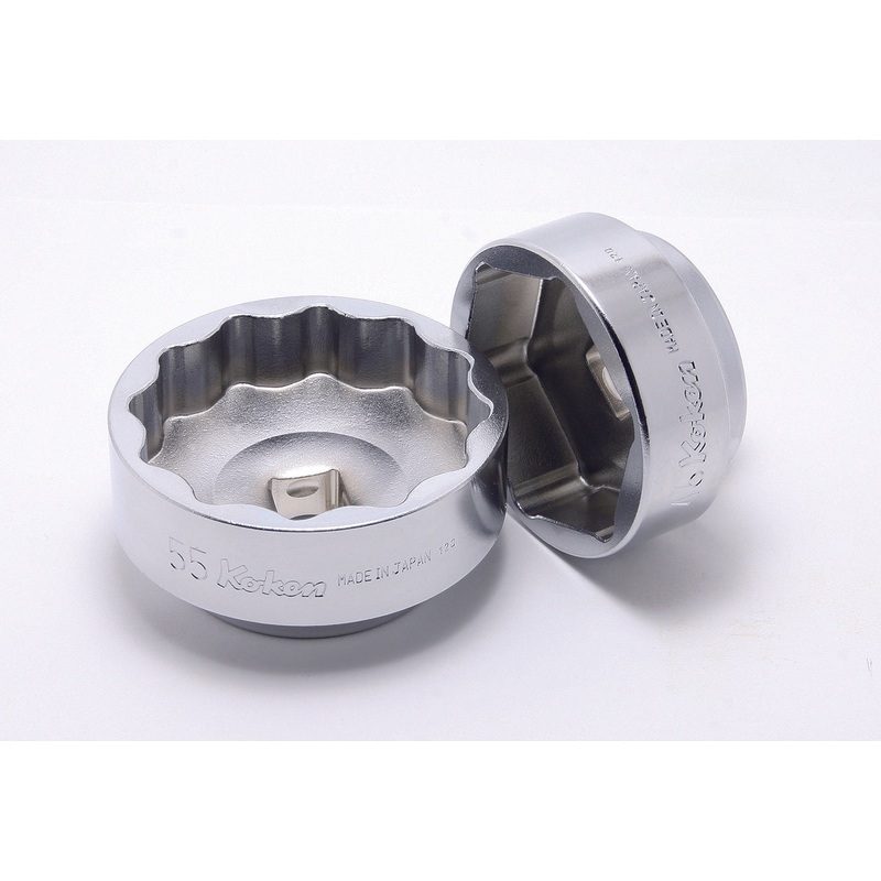 Ko-ken Tools 1/2 Sq. Dr. Chrome 6 Point Metric Socket 46mm For Motorcycle Rear Wheel Nut