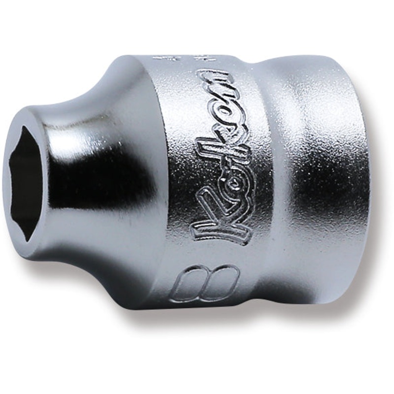 Ko-ken Tools 1/2 Sq. Dr. Chrome Metric Z-Series 6 Point Socket 8mm