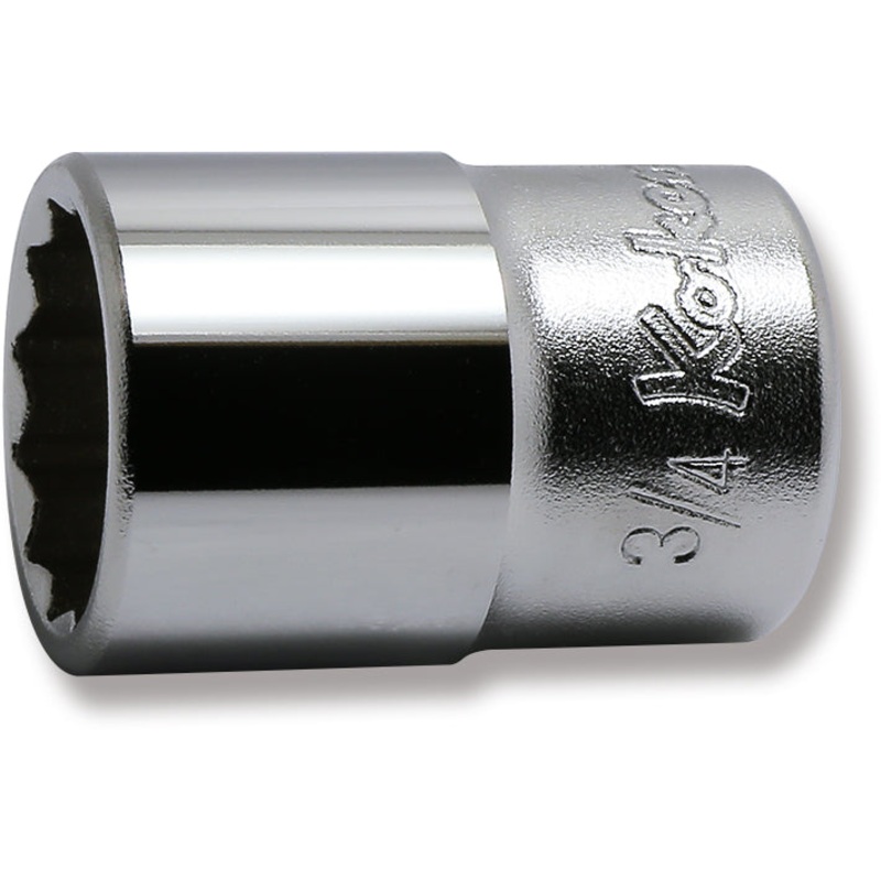 Ko-ken Tools 1/2 Sq. Dr. Chrome SAE 12 Point Socket 3/4