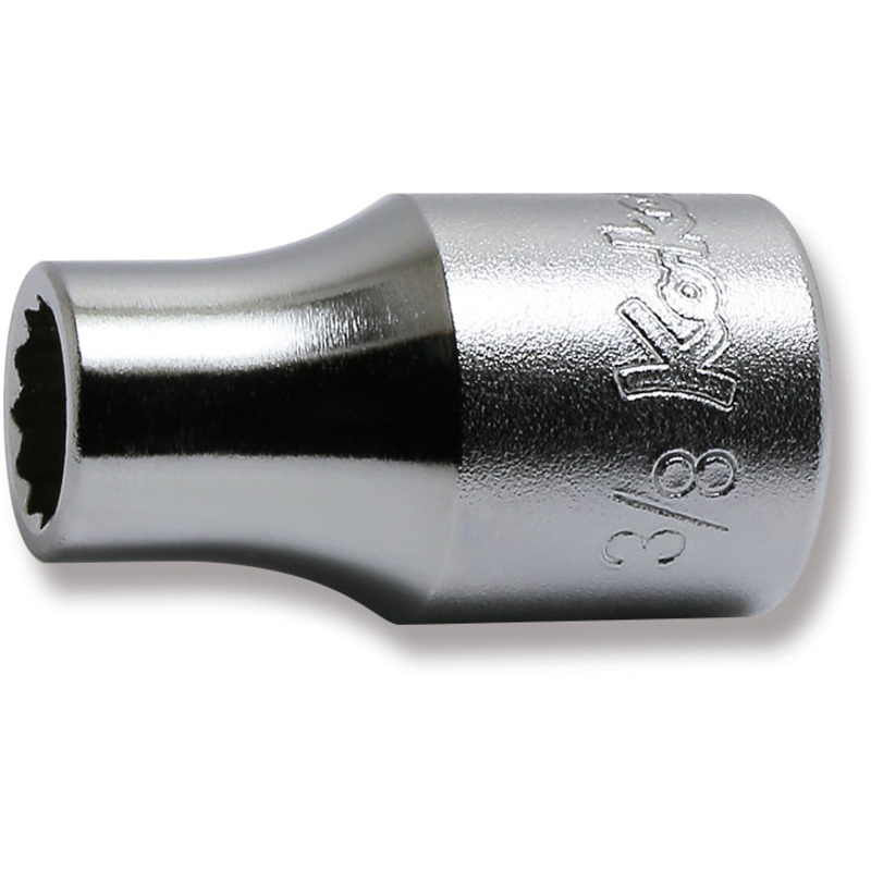 Ko-ken Tools 1/2 Sq. Dr. Chrome SAE 12 Point Socket 3/8