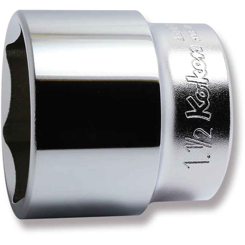 Ko-ken Tools 1/2 Sq. Dr. Chrome SAE 6 Point Socket 1.1/2