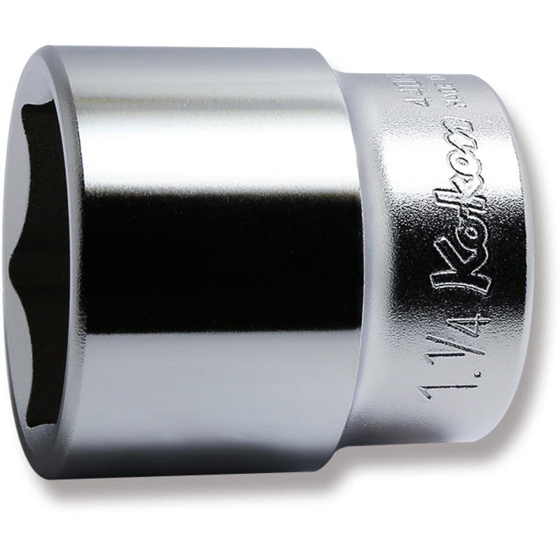 Ko-ken Tools 1/2 Sq. Dr. Chrome SAE 6 Point Socket 1.1/4