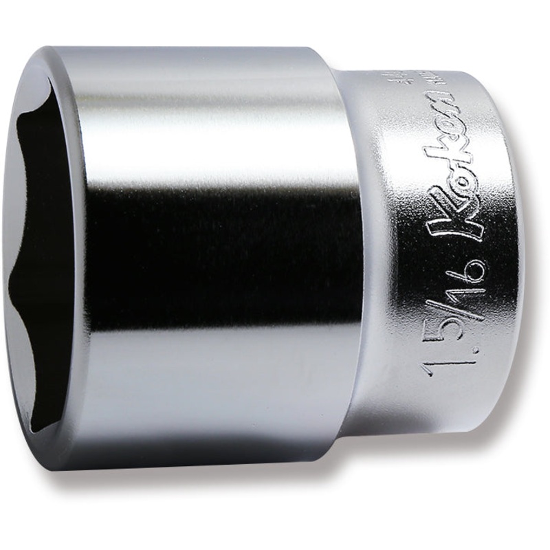 Ko-ken Tools 1/2 Sq. Dr. Chrome SAE 6 Point Socket 1.5/16