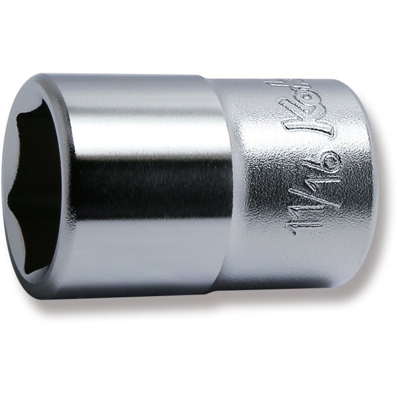 Ko-ken Tools 1/2 Sq. Dr. Chrome SAE 6 Point Socket 11/16