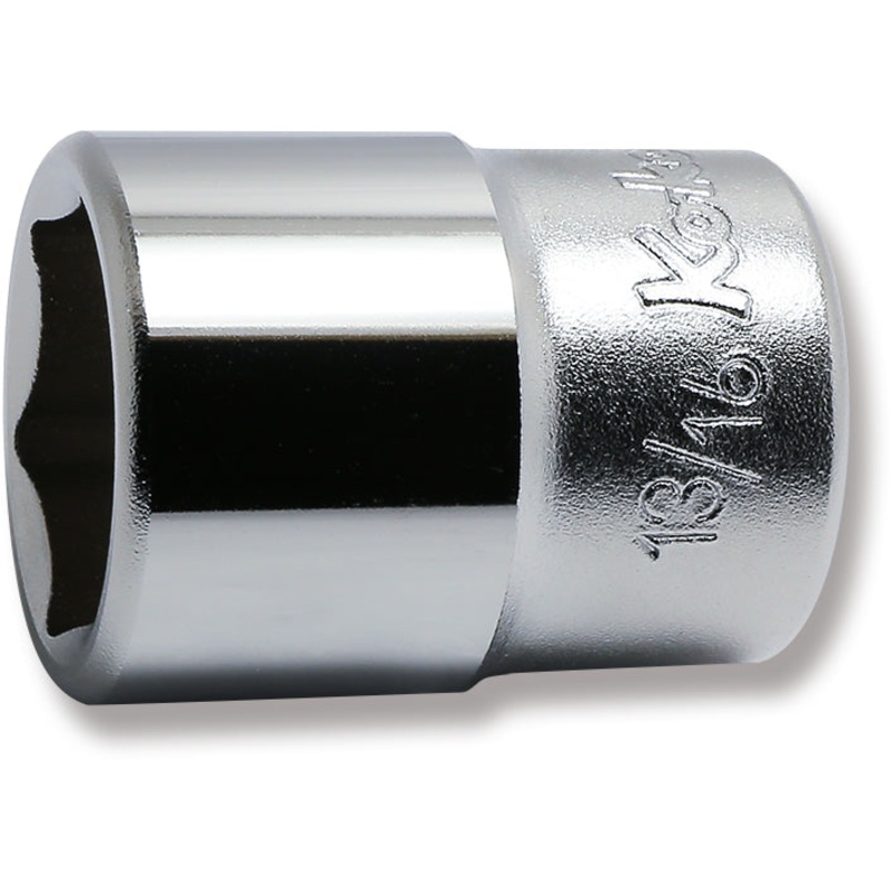Ko-ken Tools 1/2 Sq. Dr. Chrome SAE 6 Point Socket 13/16