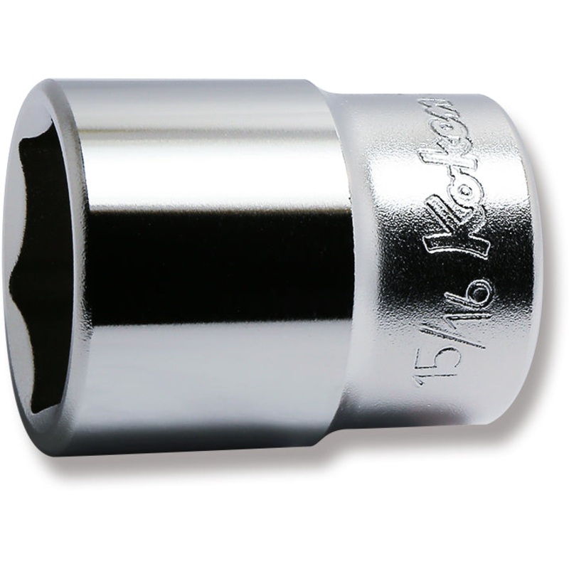 Ko-ken Tools 1/2 Sq. Dr. Chrome SAE 6 Point Socket 15/16