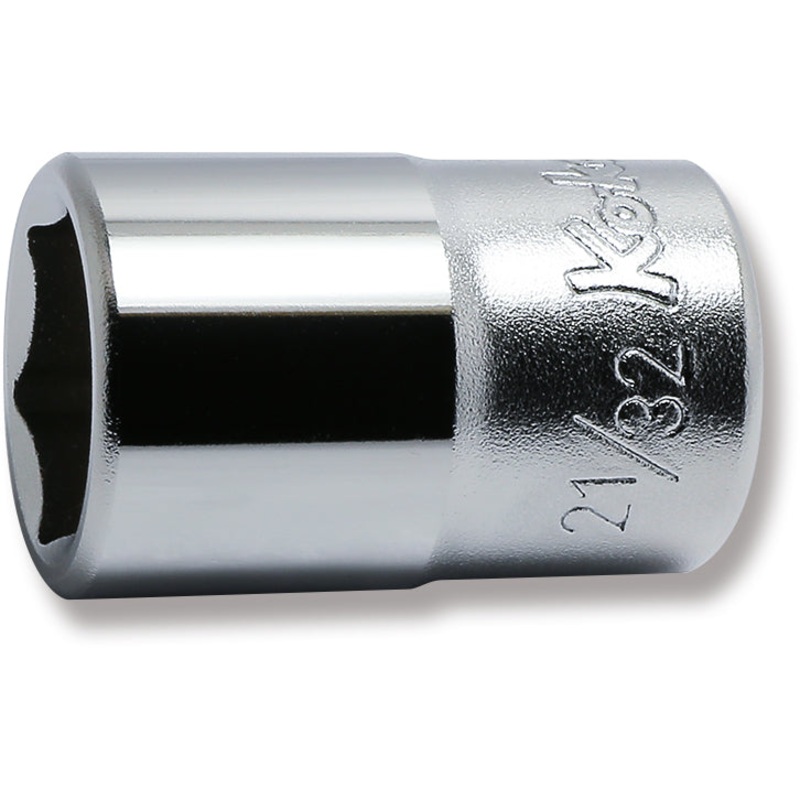 Ko-ken Tools 1/2 Sq. Dr. Chrome SAE 6 Point Socket 21/32