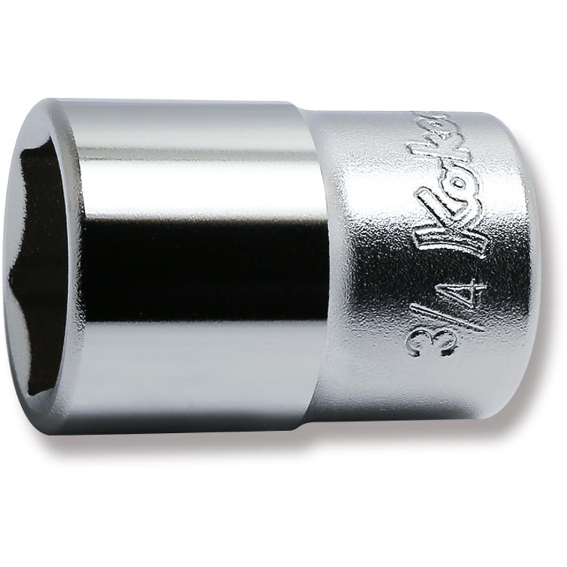 Ko-ken Tools 1/2 Sq. Dr. Chrome SAE 6 Point Socket 3/4
