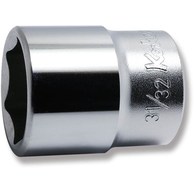 Ko-ken Tools 1/2 Sq. Dr. Chrome SAE 6 Point Socket 31/32