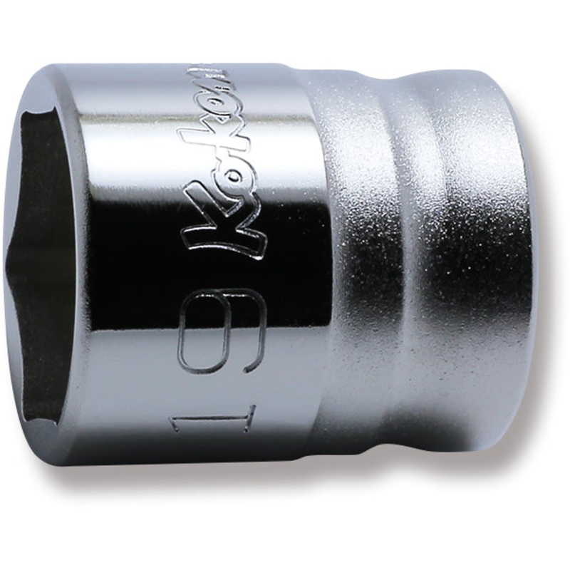Ko-ken Tools 1/2 Sq. Dr. Chrome Z-Series 6 Point Metric Socket 19mm