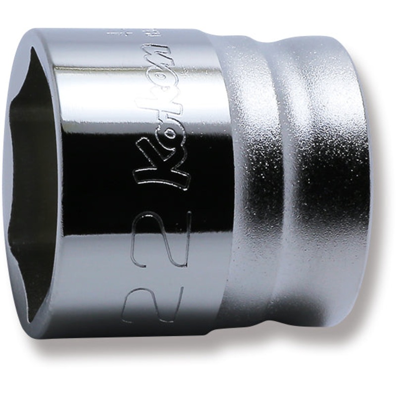 Ko-ken Tools 1/2 Sq. Dr. Chrome Z-Series 6 Point Metric Socket 22mm
