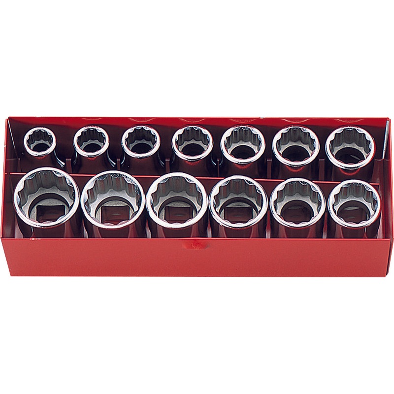 Ko-ken Tools 1/2 Sq. Dr. 13 Piece 12-Point SAE Socket set 3/8-15/16