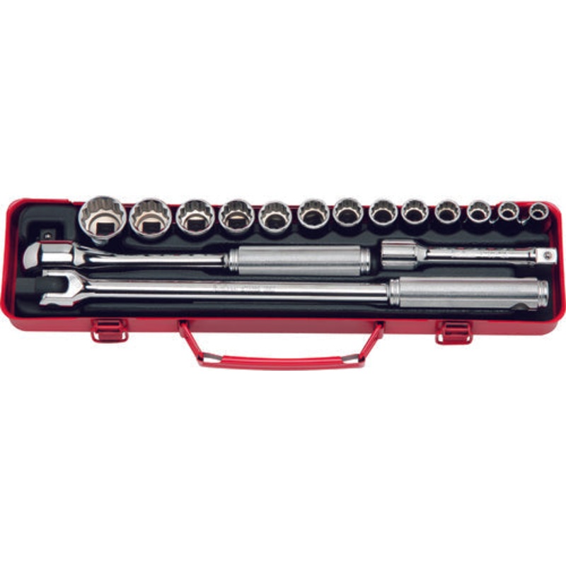 Ko-ken Tools 1/2 Sq. Dr. 17 Piece 12-Point SAE Socket set 3/8-1