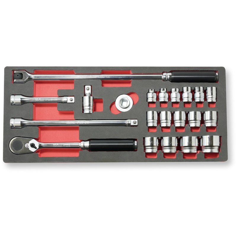 Ko-ken Tools 1/2 Sq. Dr. 21 Piece Z-Series 6-Point Metric Socket set 8-32mm