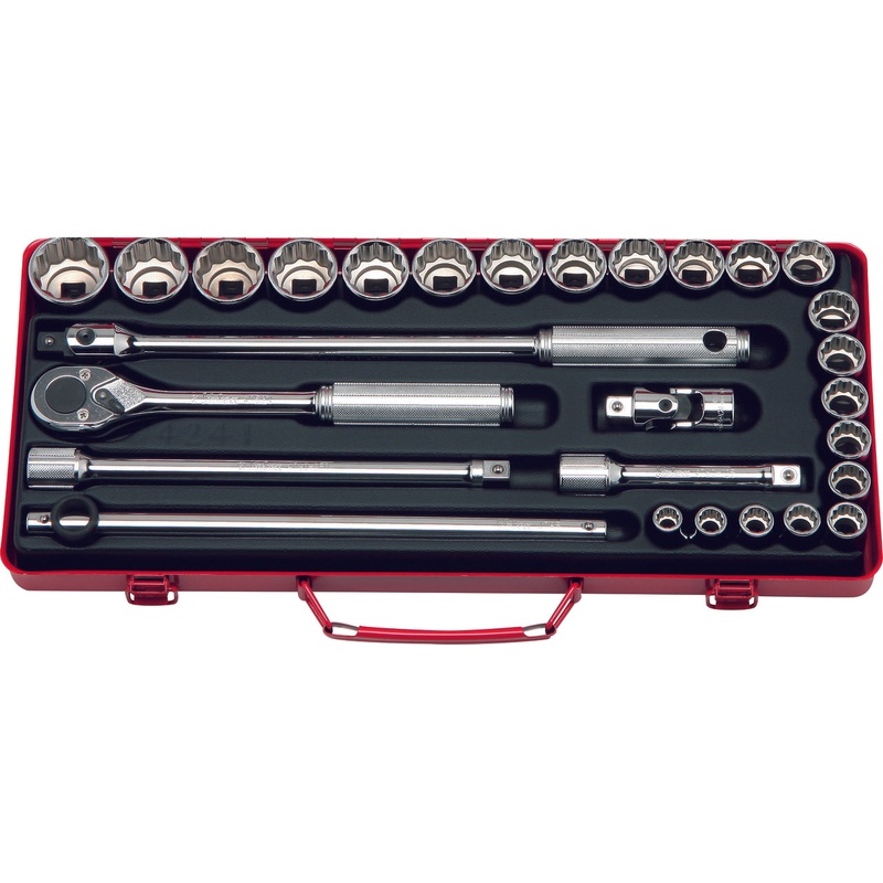 Ko-ken Tools 1/2 Sq. Dr. 28 Piece 12-Point Metric Socket set 10-32mm