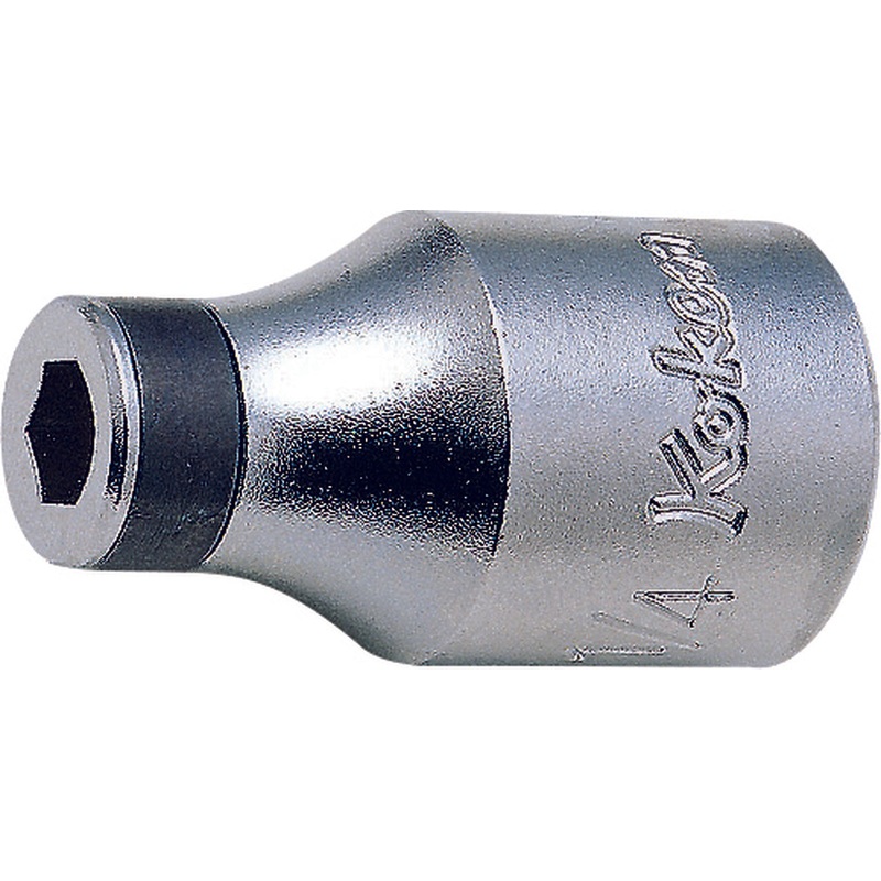 Ko-ken Tools 1/2 Sq. Dr. Adaptor 1/4 For 1/4H Bit Length 38mm