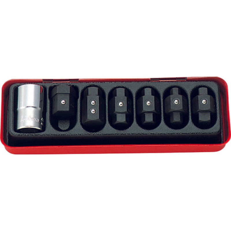 Ko-ken Tools 1/2 Sq. Dr. Drain Plug Key Set For Lubrication Service