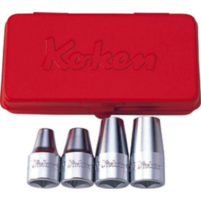 Ko-ken Tools 1/2 Sq. Dr. Stud Bolt Setter set M6-M12 Fine pitch thread 4 pieces