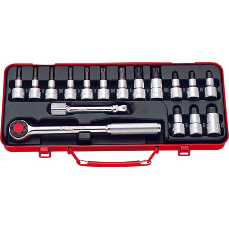 Ko-ken Tools 17 Piece 1/2 Sq. Dr. Hex and TORX Bit Socket Set