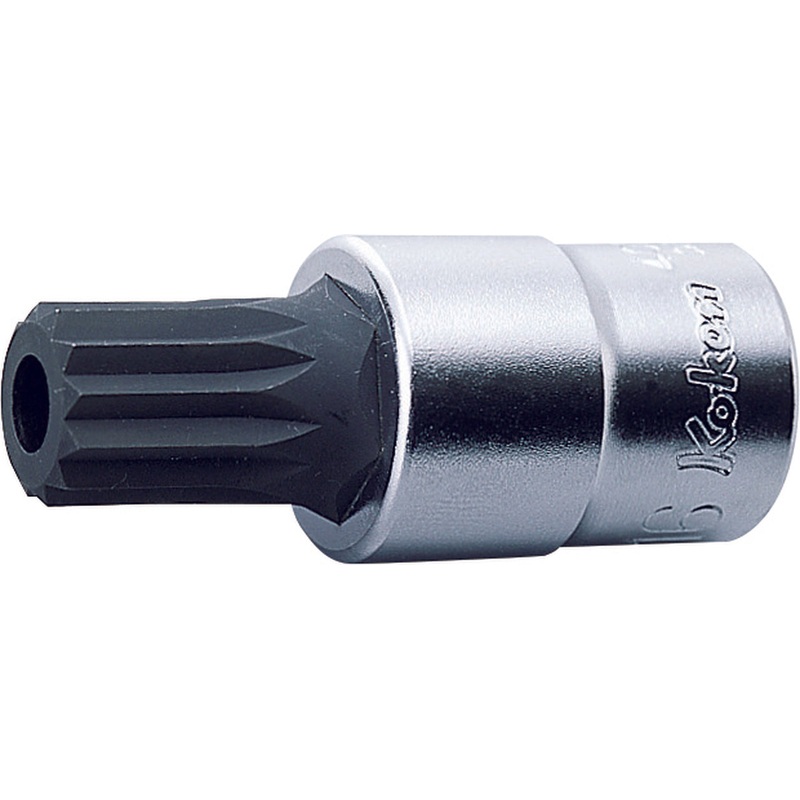 Ko-ken Tools 1/2 Sq. Dr. Bit Socket XZN MH16 Triple Square Length 60mm with Hole