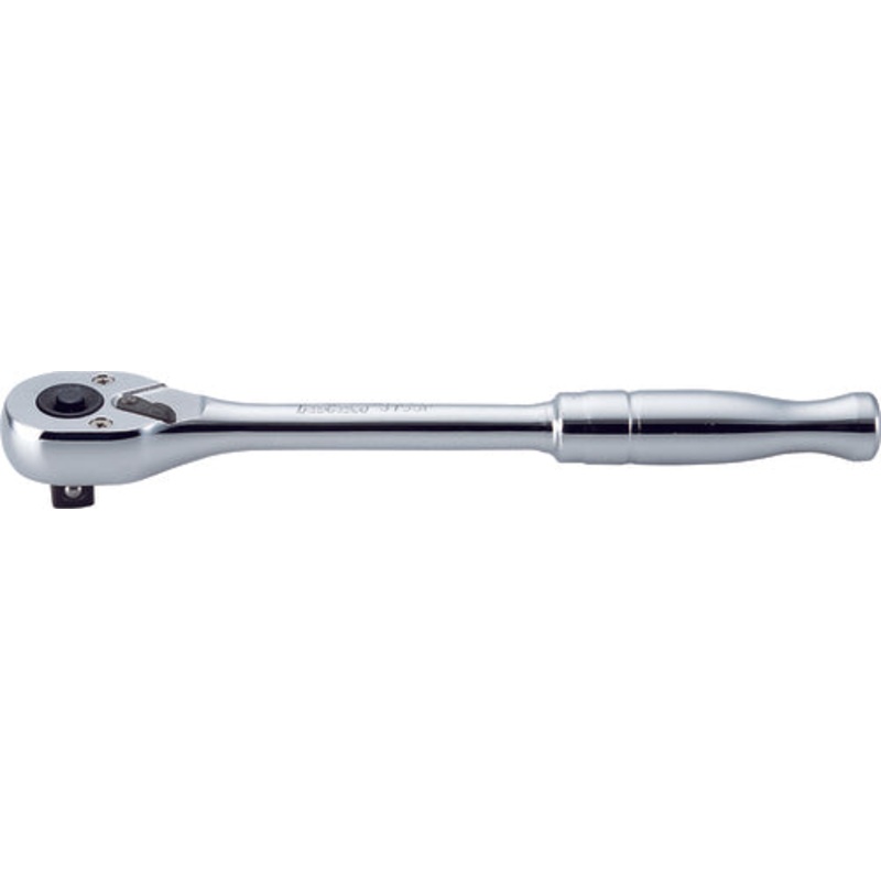 Ko-ken Tools 3/8 Sq. Dr. Push Button 24 teeth Ratchet w/ Polished Handle
