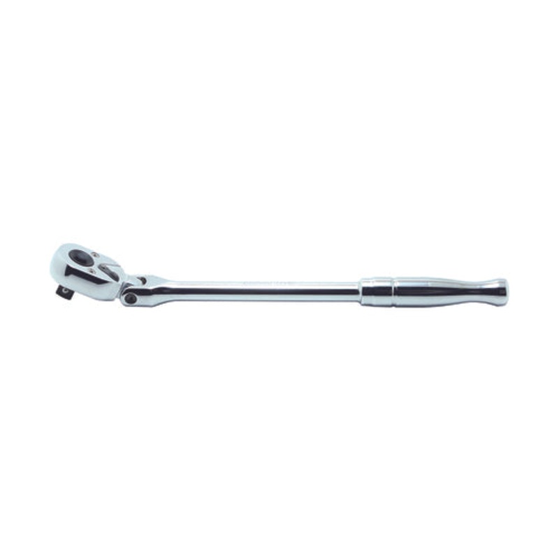 Ko-ken Tools 3/8 Sq. Dr. Ratchet Handle 24 teeth Flexible Head Length 265mm Polished Handle