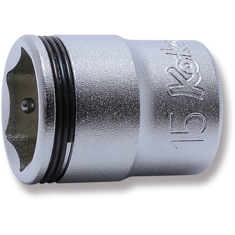 Ko-ken Tools 3/8 Sq. Dr. Socket 15mm Nut Grip Length 27mm