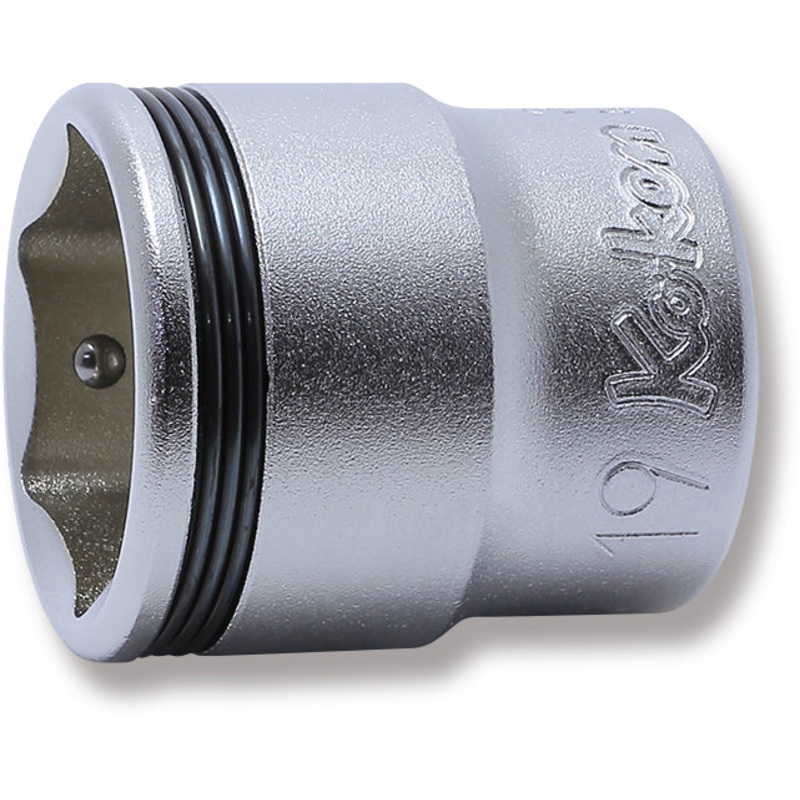 Ko-ken Tools 3/8 Sq. Dr. Socket 19mm Nut Grip Length 29mm