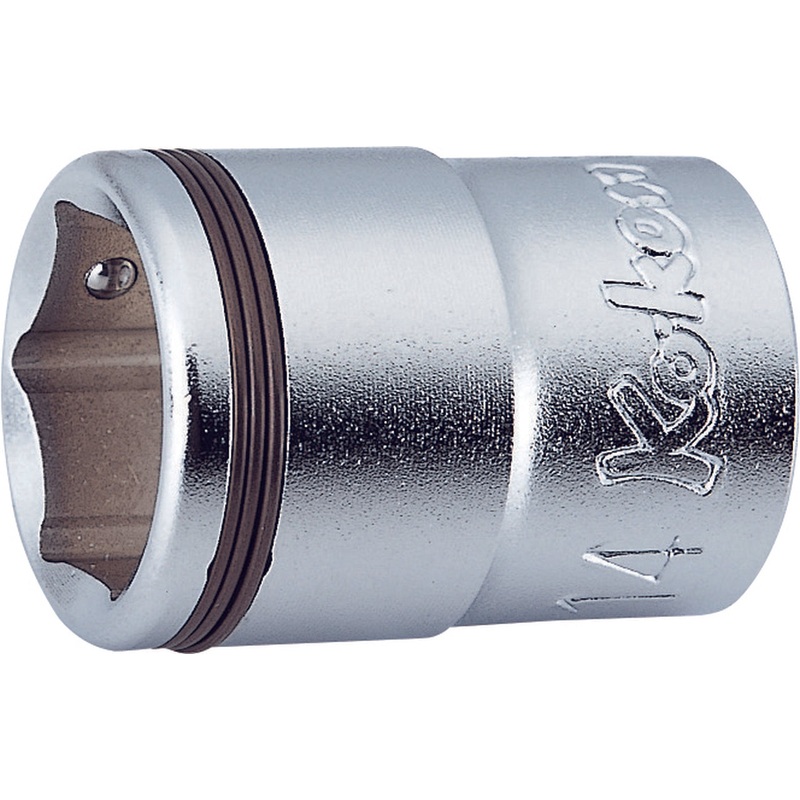 Ko-ken Tools 3/8 Sq. Dr. Socket 8mm Nut Grip Length 26mm Outer Hex 17mm