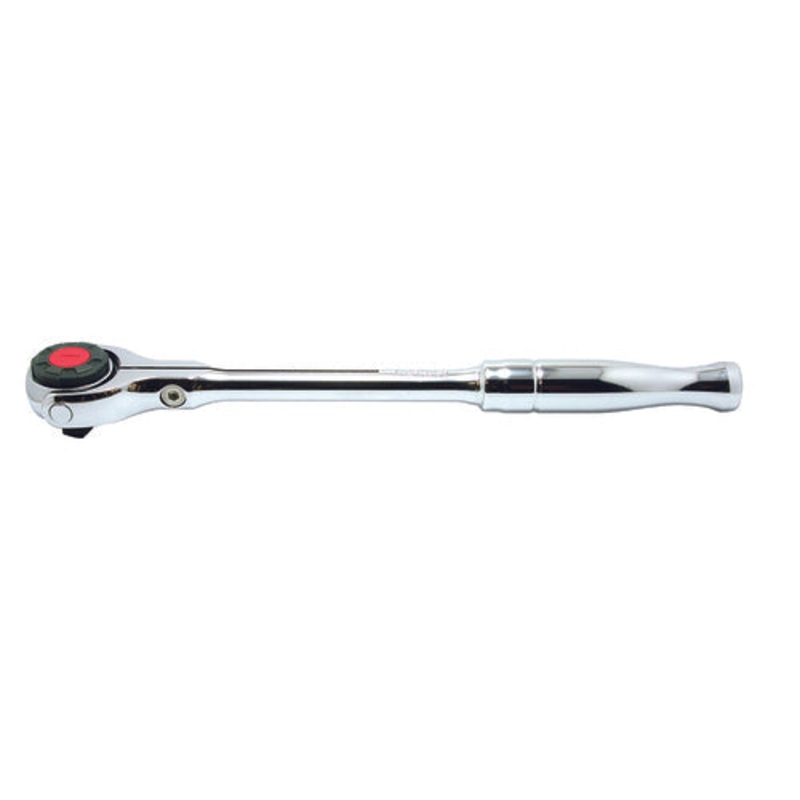 Ko-ken Tools 3/8 Sq. Dr. Swivel Head Ratchet 45 teeth – Polished Metal Handle