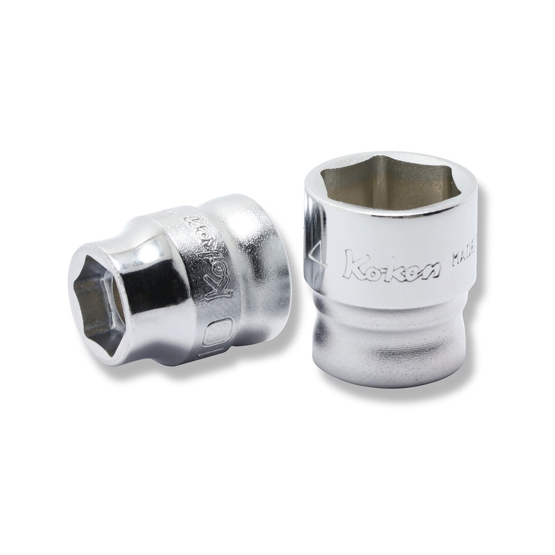 Ko-ken Tools 3/8 Sq. Dr. 6-Point Z-Series Metric Chrome Socket in 11mm