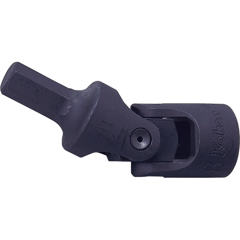 Ko-ken Tools 3/8 Sq. Dr. Universal Bit Socket 5mm Hex Length 62mm