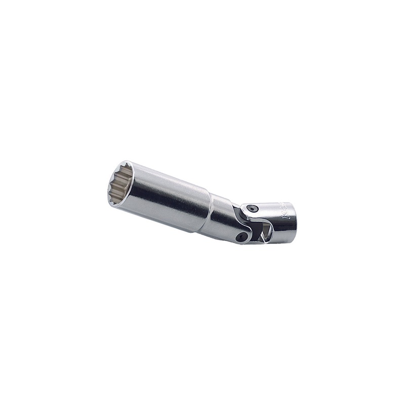 Ko-ken Tools 3/8 Sq. Dr. Universal 12-Point Magnetic Spark Plug Socket 14mm