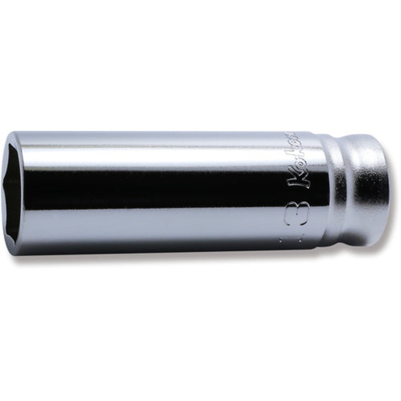 Ko-ken Tools 3/8 Sq. Dr. Z-series 6 point Metric Chrome Socket in 13mm