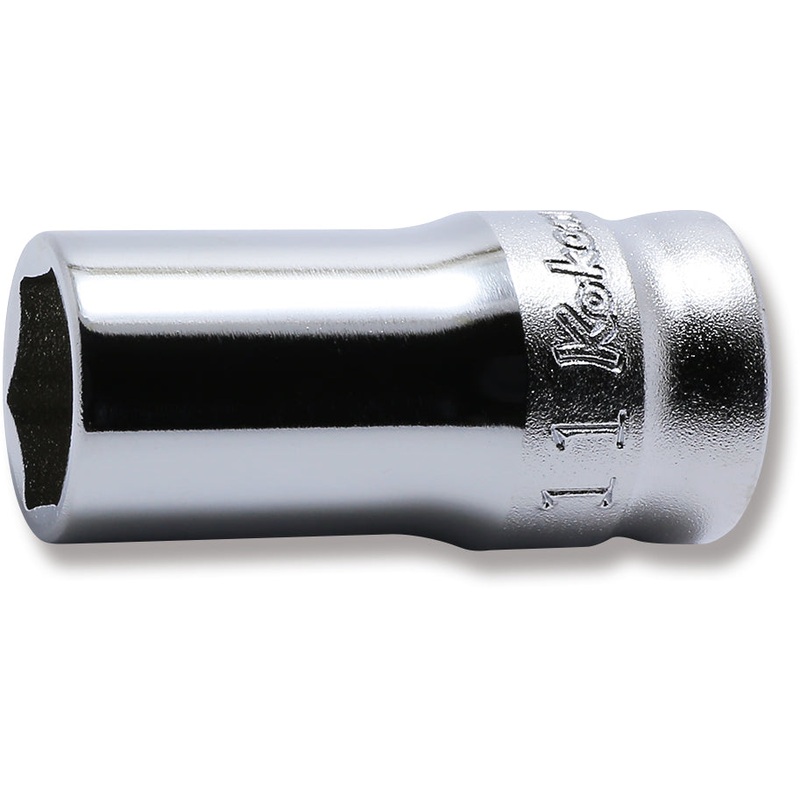 Ko-ken Tools 3/8 Sq. Dr. Z-series Metric Semi-Deep 6 point Chrome Socket – 11mm