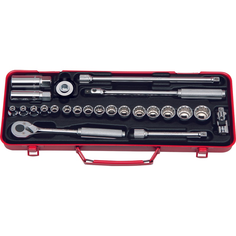 Ko-ken Tools 25 Piece 3/8 Sq. Dr. 6 and 12 point Automotive Socket Set