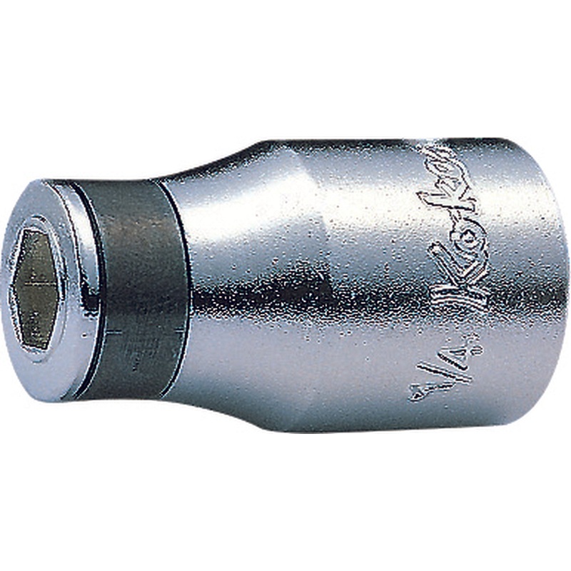 Ko-ken Tools 3/8 Sq. Dr. Adaptor 1/4 For 1/4H Bit Length 30mm