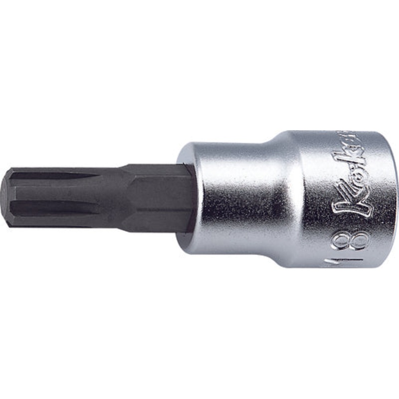 Ko-ken Tools 3/8 Sq. Dr. Bit Socket Ribe-CV M6 Length 100mm