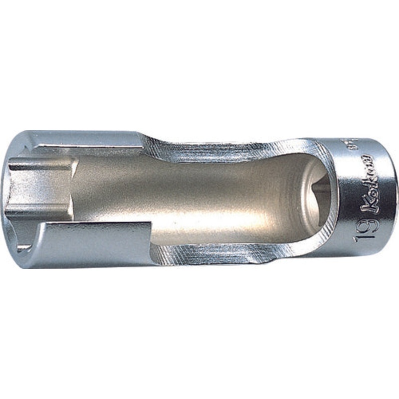 Ko-ken Tools 3/8 Sq. Dr. Flare Nut Metric Chrome Socket in 12mm