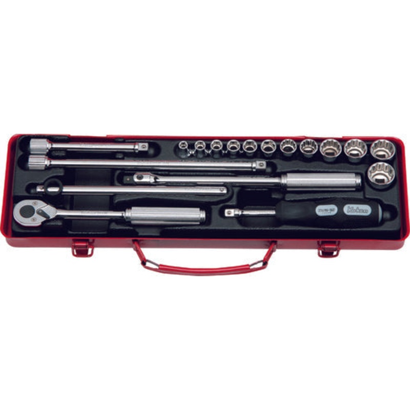 Ko-ken Tools 3/8 Sq. Dr. Socket set 6, 12 point 18 pieces