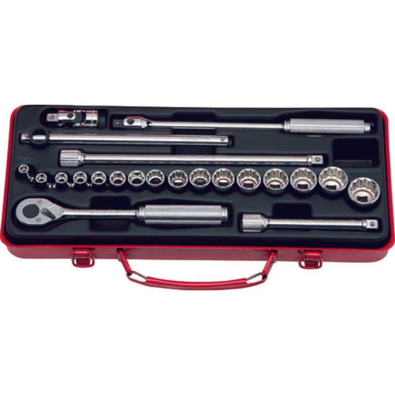Ko-ken Tools 3/8 Sq. Dr. Socket set 6, 12 point 22 pieces
