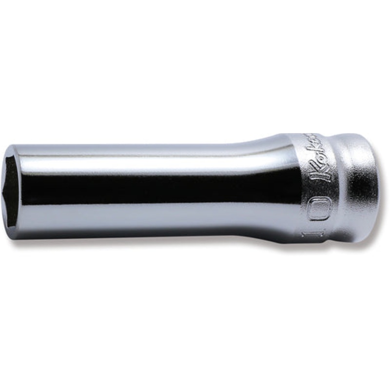 Ko-ken Tools 3/8 Sq. Dr. Z-series 6 point Metric Chrome Socket in 10mm