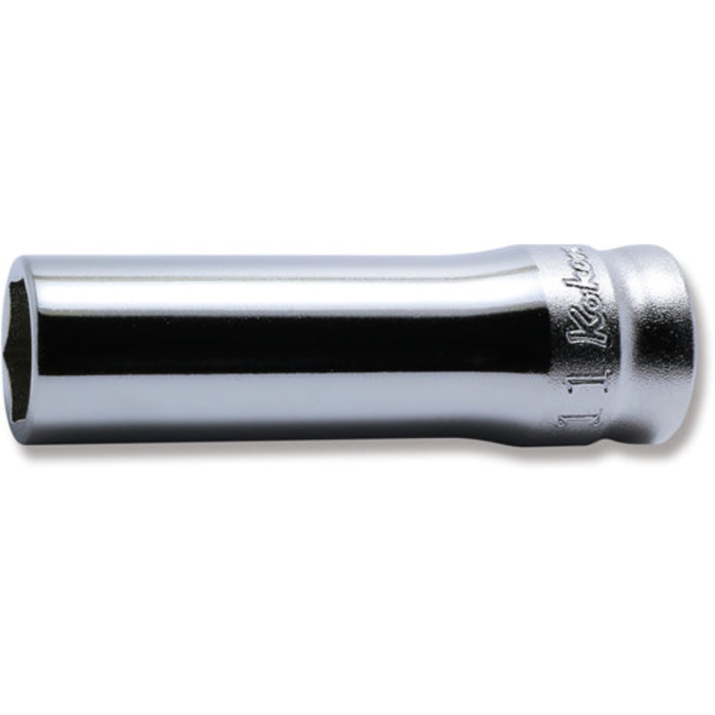 Ko-ken Tools 3/8 Sq. Dr. Z-series 6 point Metric Chrome Socket in 11mm