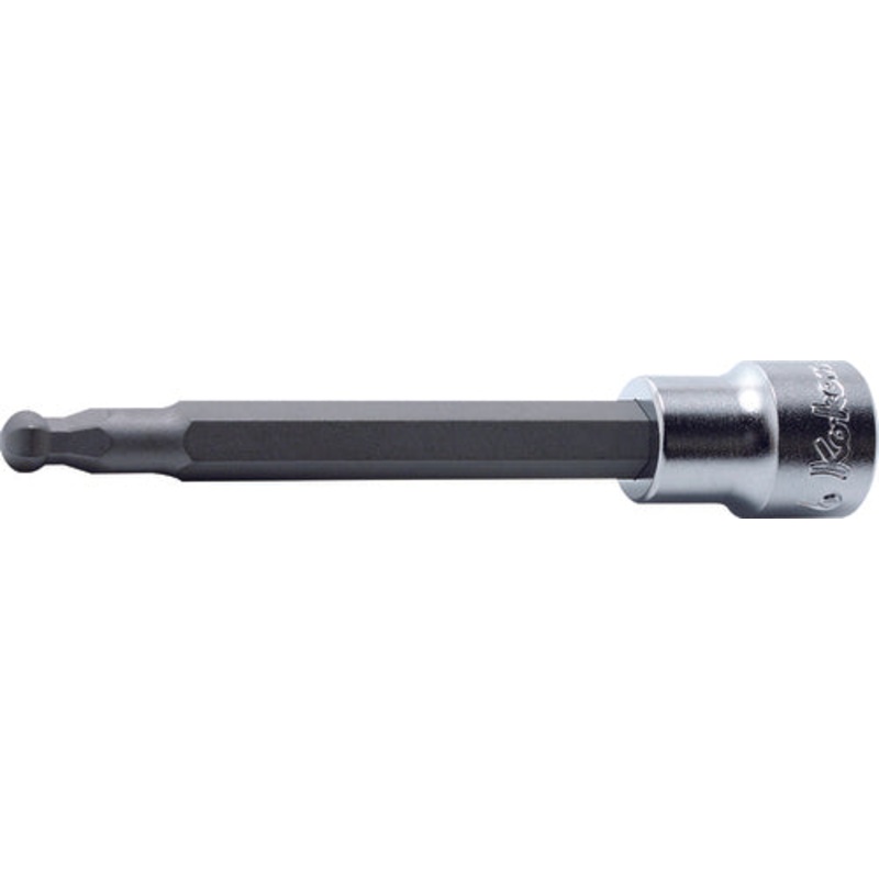 Ko-ken Tools 3/8 Sq. Dr. Bit Socket 8mm Ballpoint Hex Length 160mm
