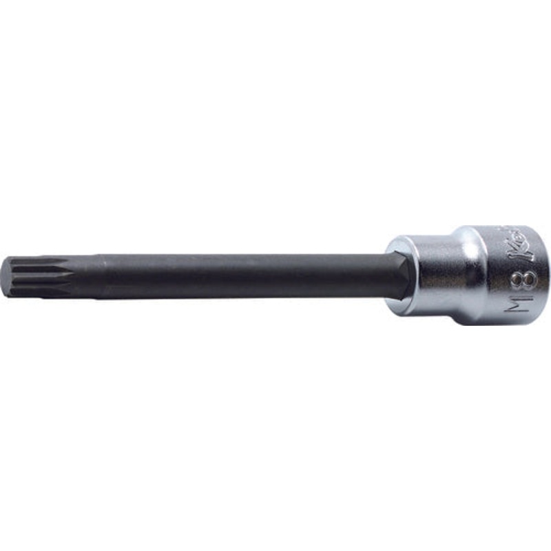 Ko-ken Tools 3/8 Sq. Dr. Bit Socket XZN M6 Triple Square Length 120mm